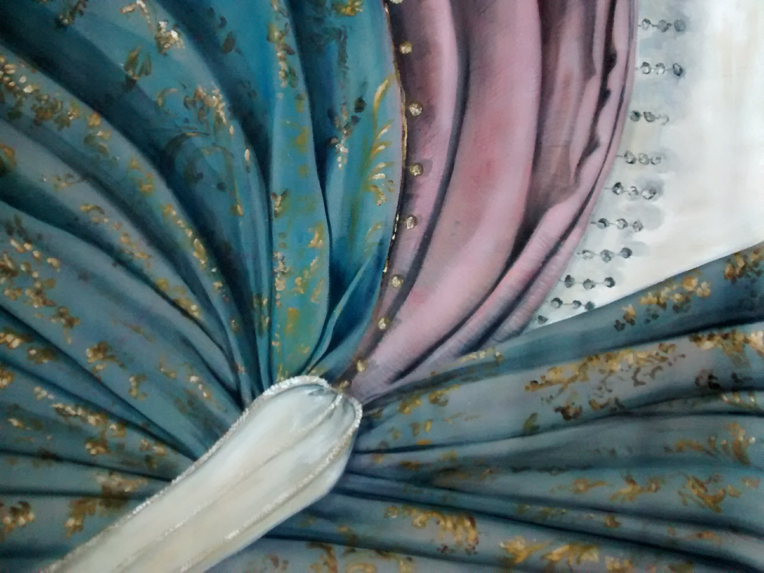 Painted curtain sample