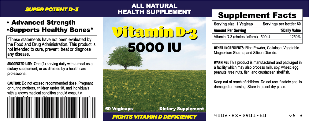 Vitamin D3 Bottle