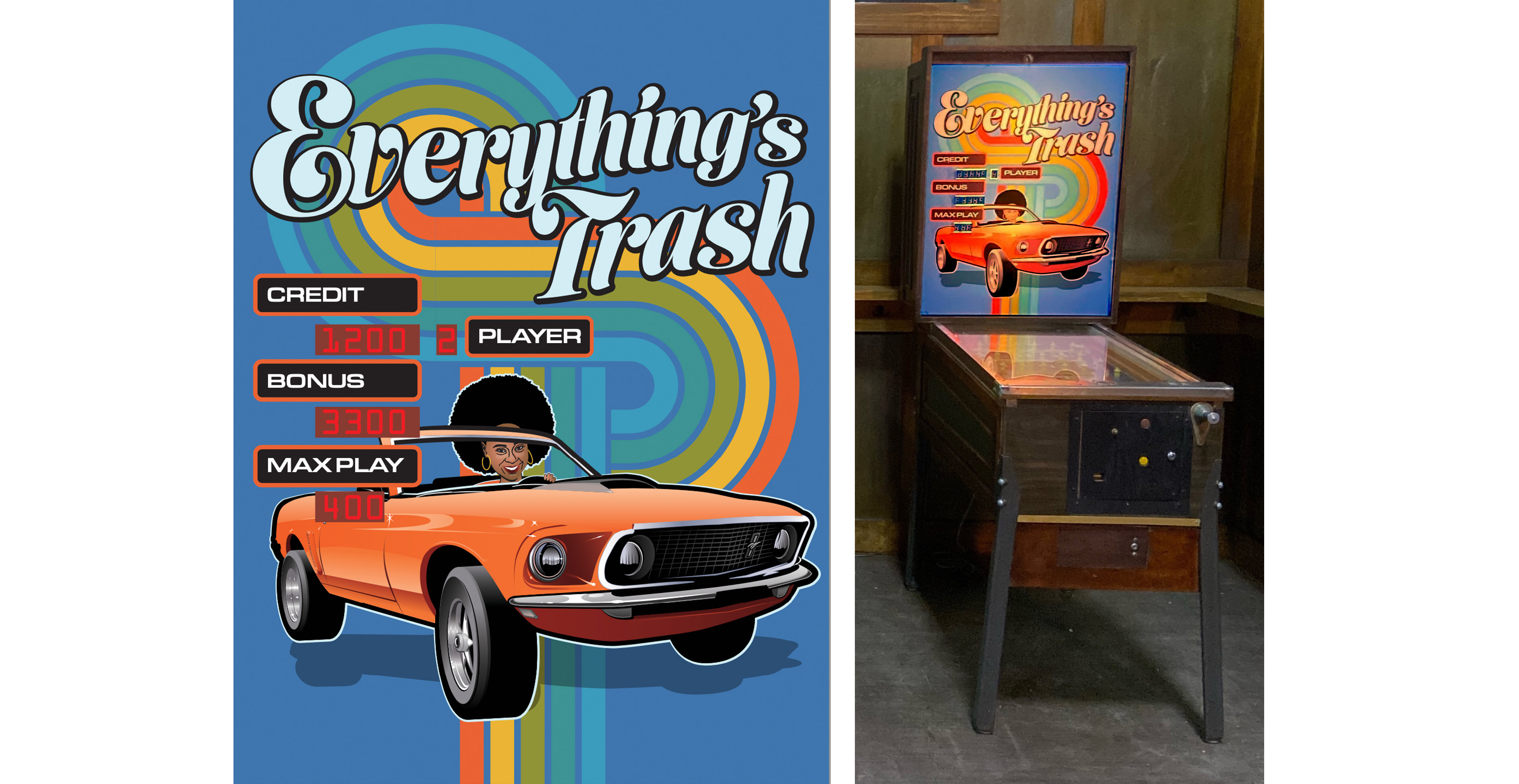 Everything's Trash Pinball Machine