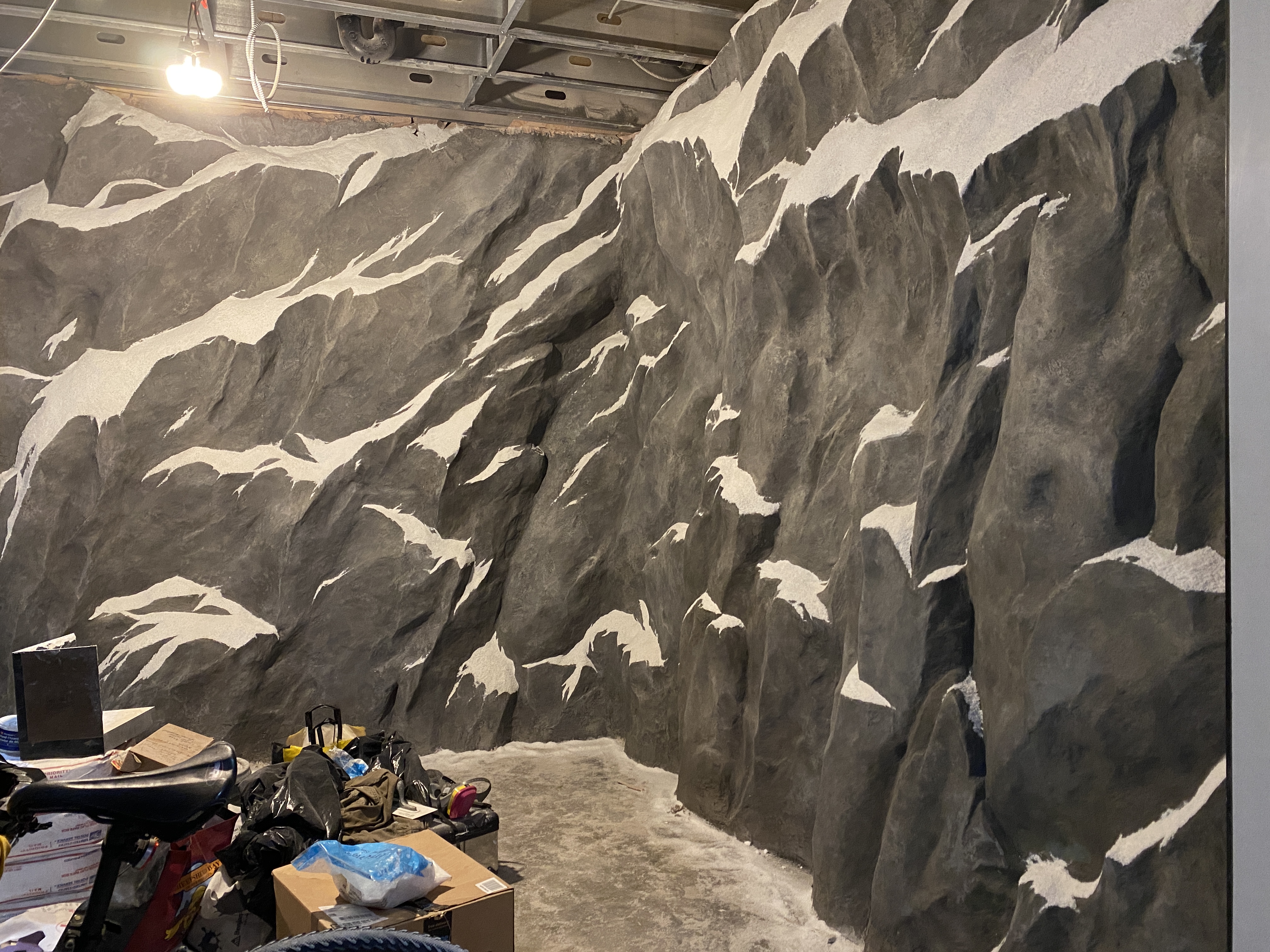 Faux rock walls