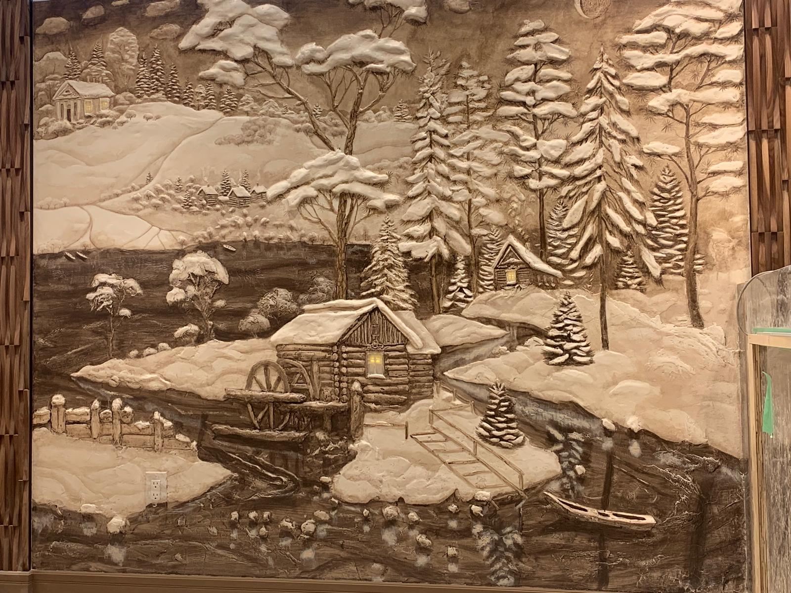 Painted relief 