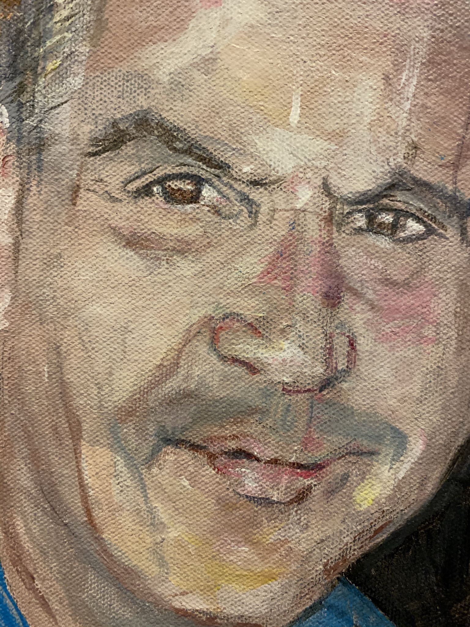 portrait painting detail
