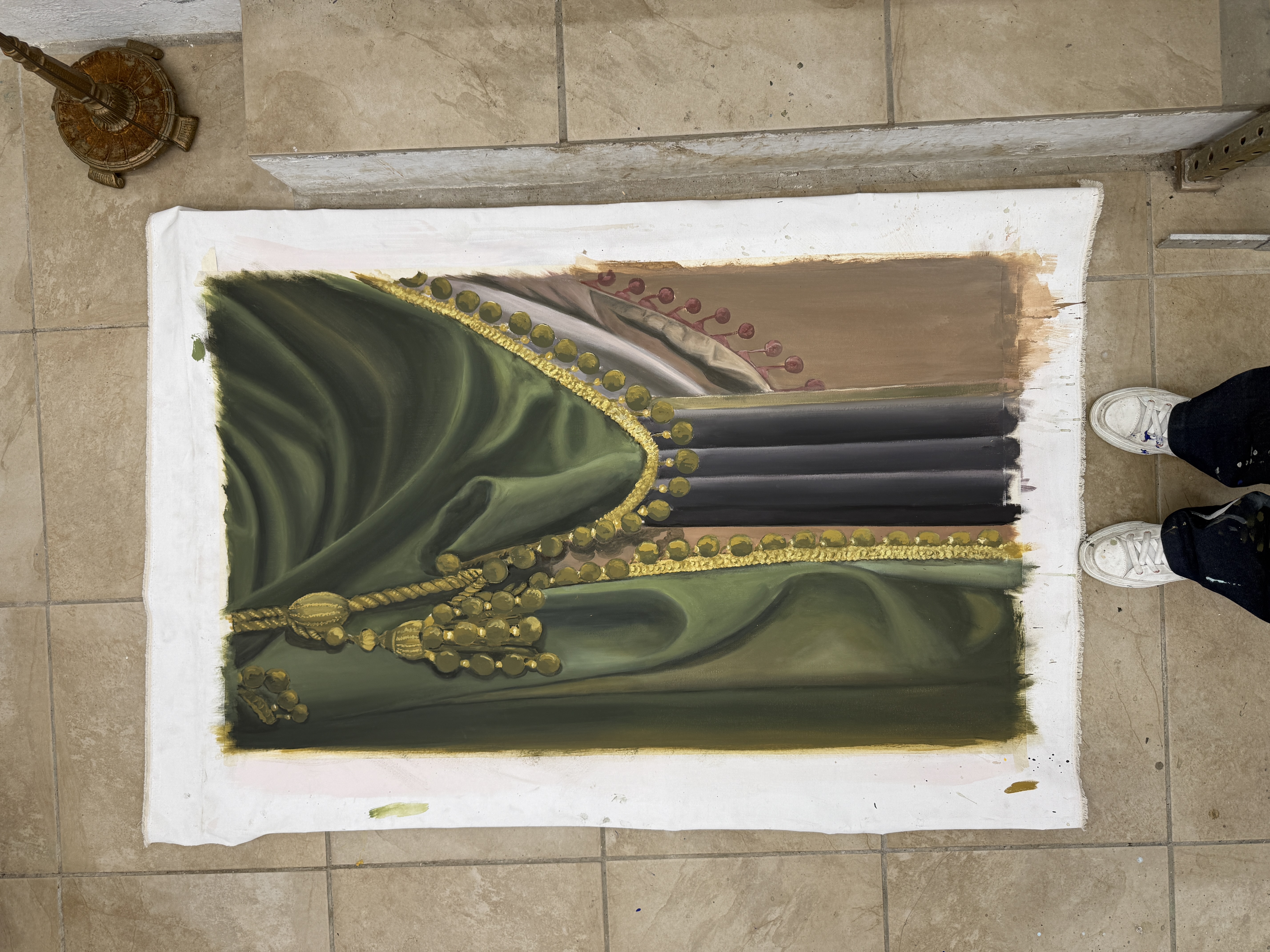 Drapery Scenic Exam Painting