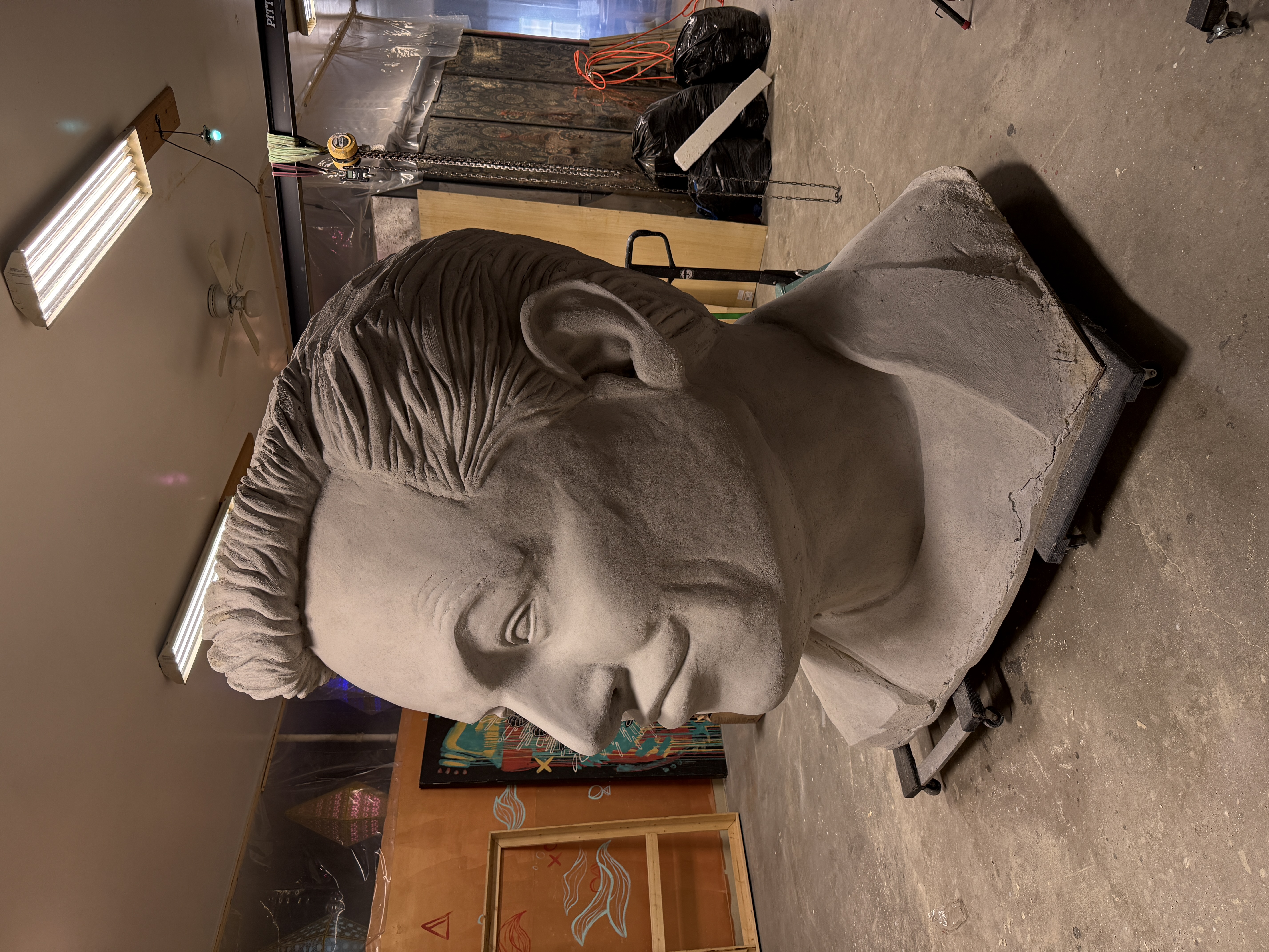 Side view of Untitled Foam Portrait