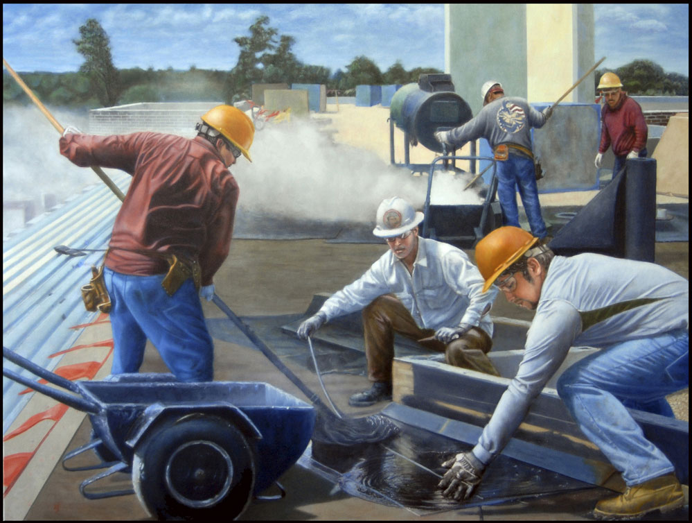 Roofers Union Workers