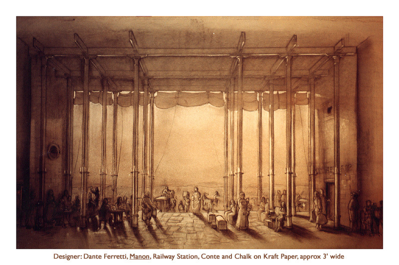 Set Sketch: Manon, Train Station