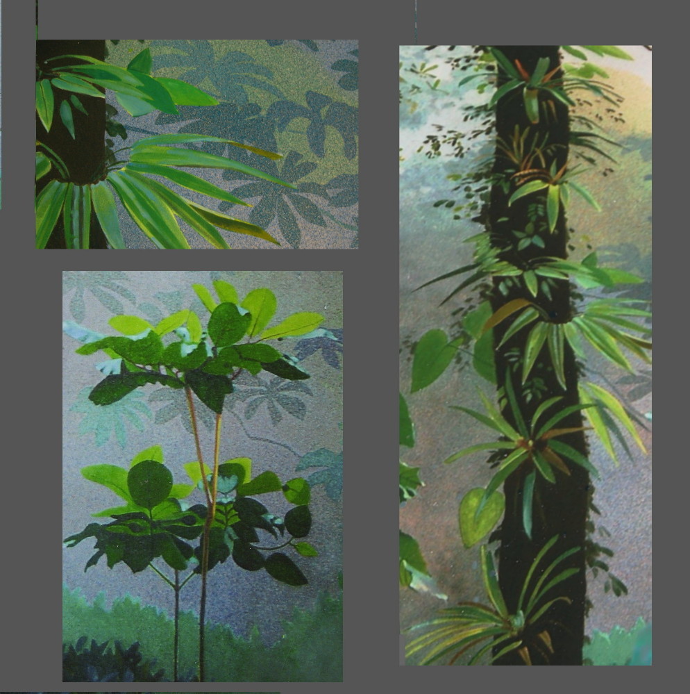 mural details, Smithsonian Orchid Show