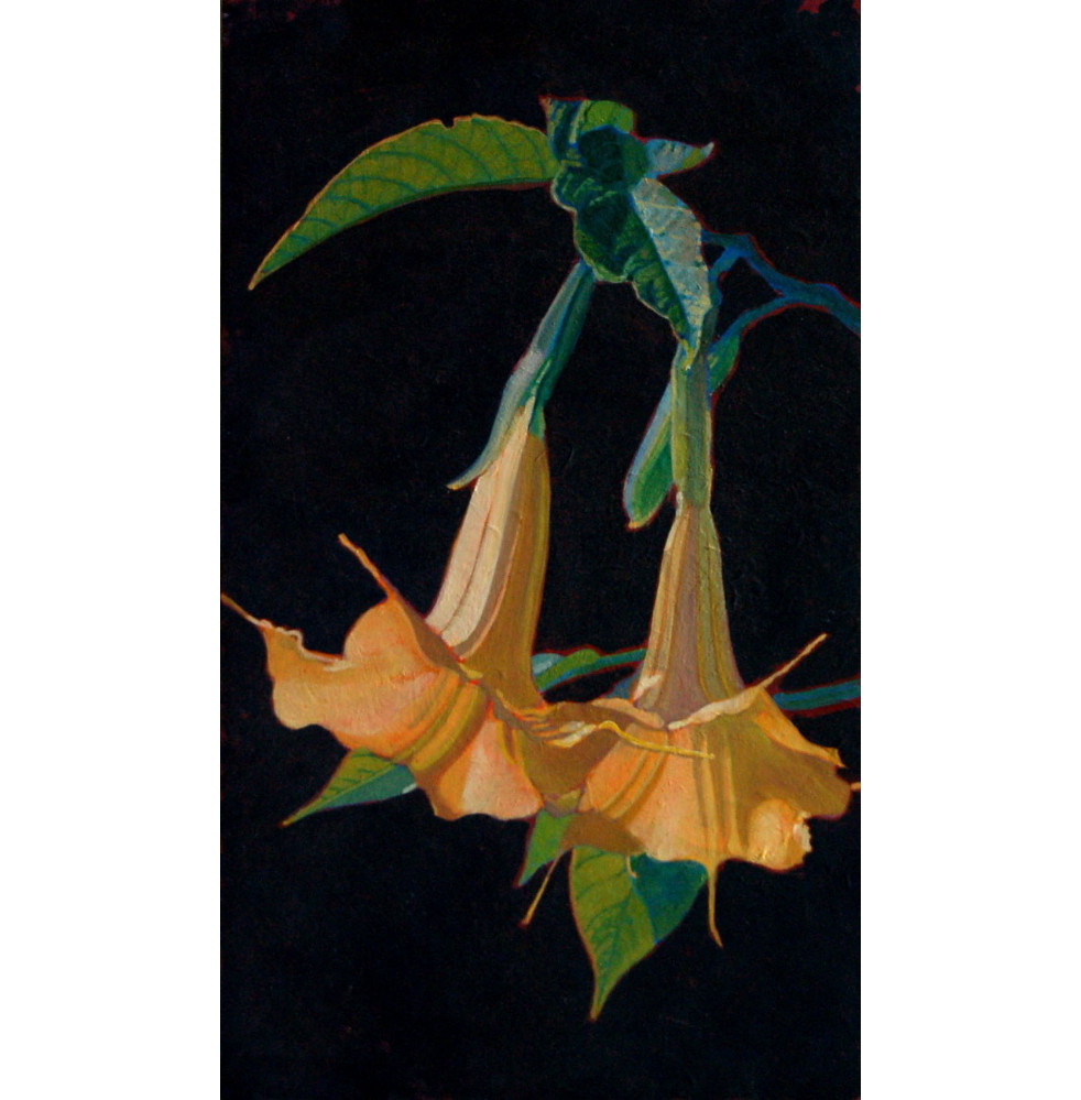 study, acrylic and watercolor