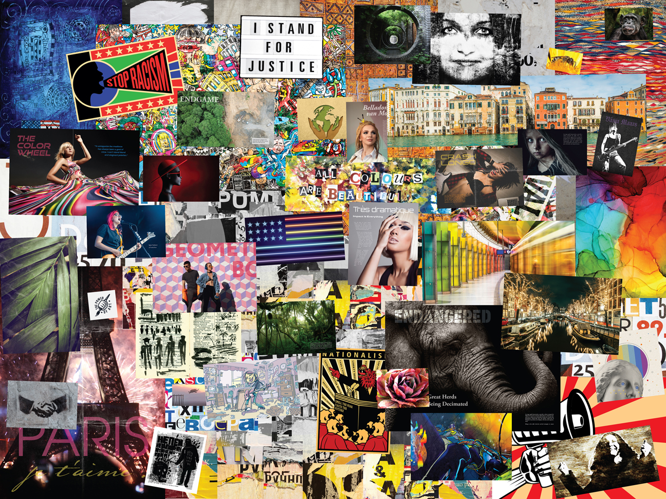 Wall Collage for Teen Bedroom