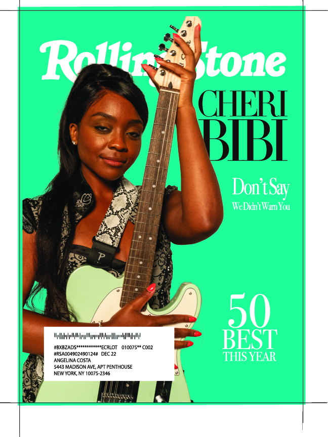 Rolling Stone Cover Christmas Quinceneara/Angelina