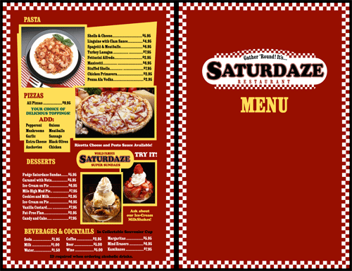 30 Rock - SATURDAZE- TGIF Parody Menu