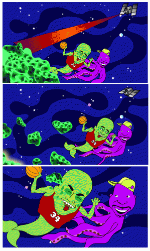 30 Rock - Shaq and Tracy Jordan Animation