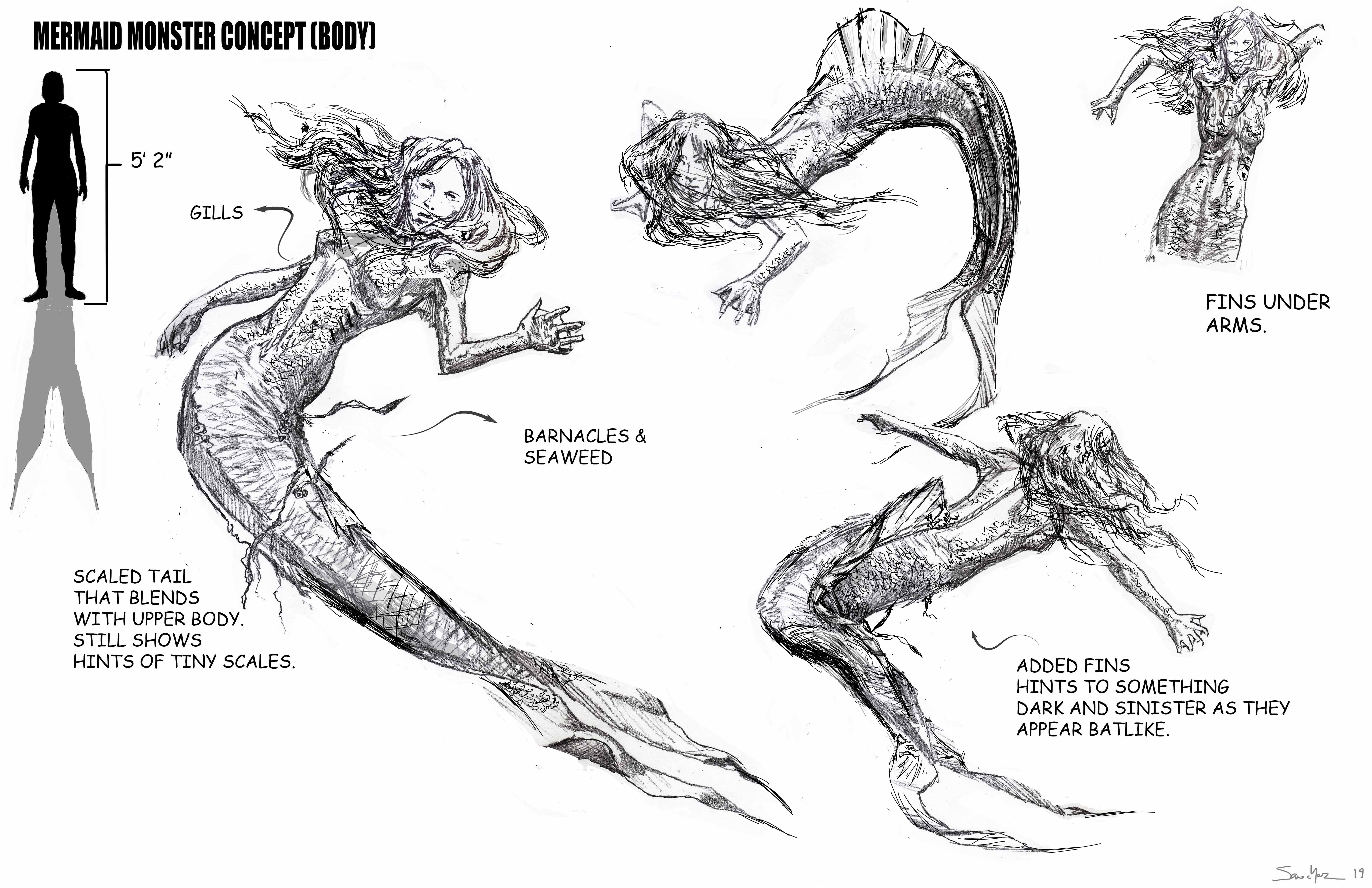 MONSTERLAND MERMAID CONCEPT DESIGN 