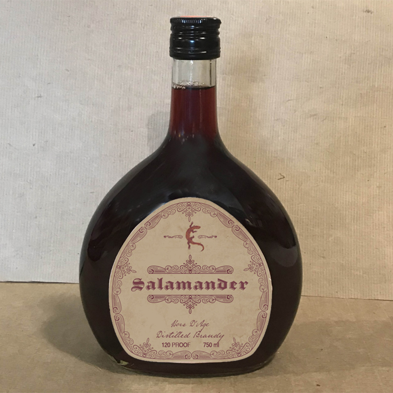 Salamander Brandy Label
