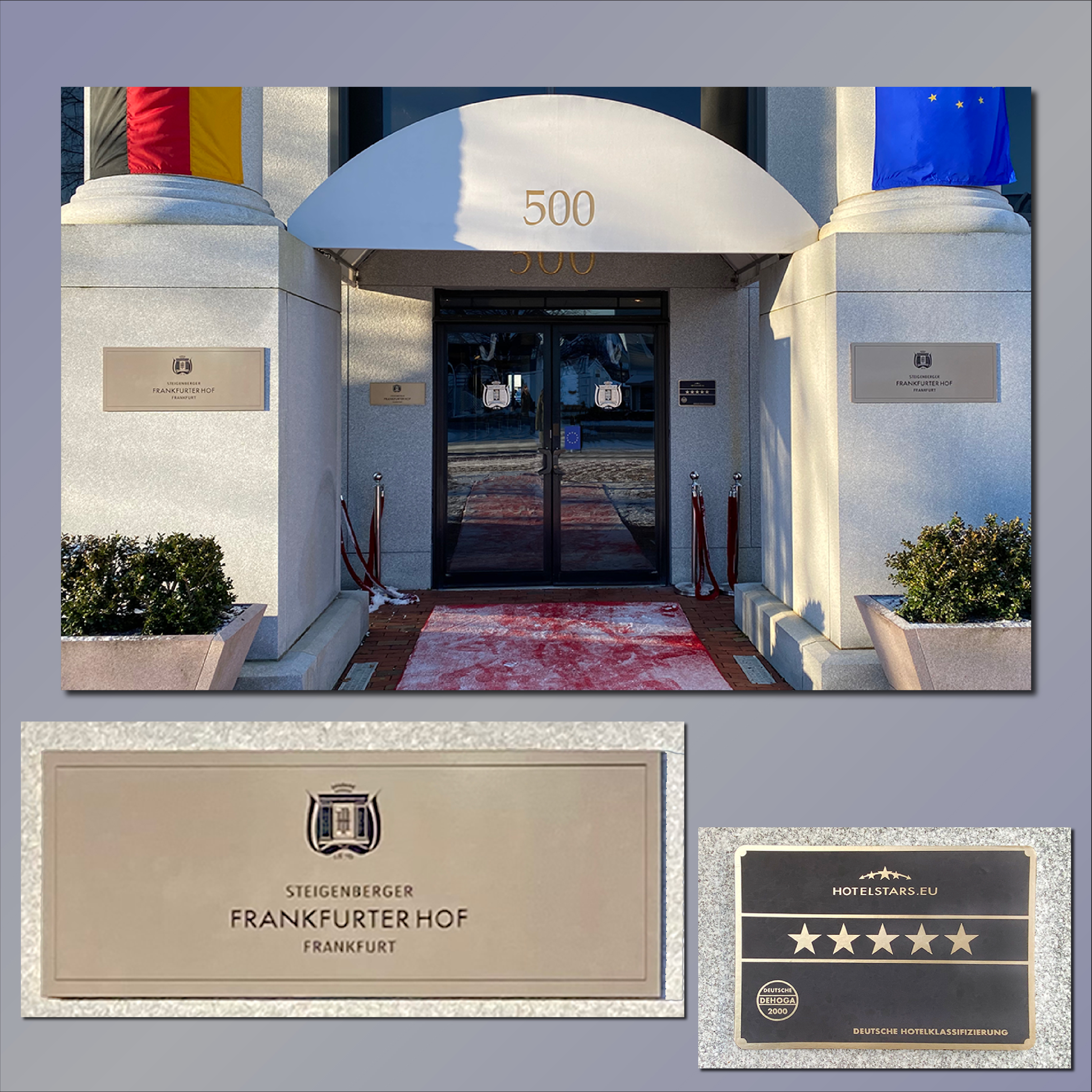 Bronze hotel plaques