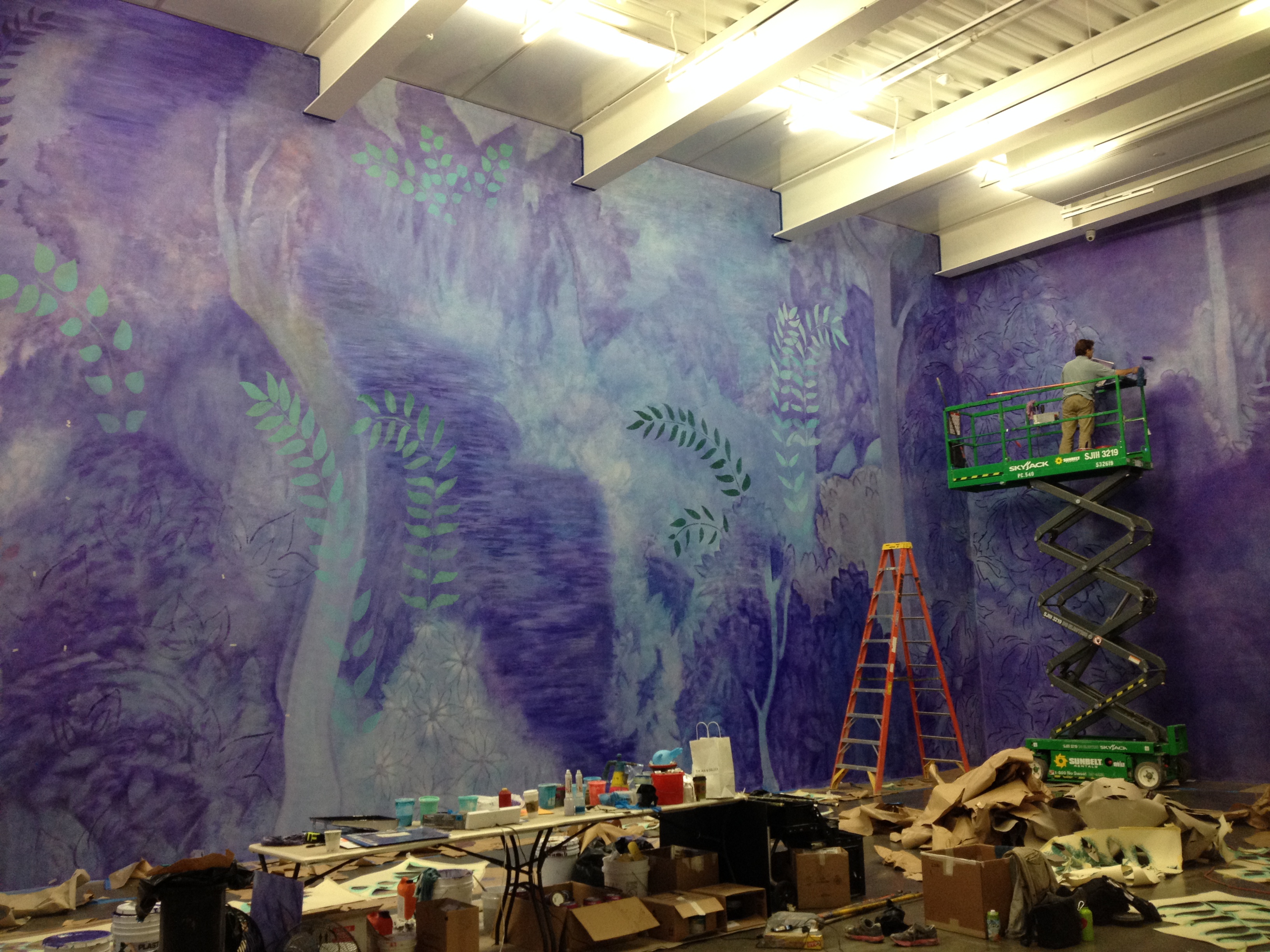Chris Ofili Mural (Art Museum Gallery)